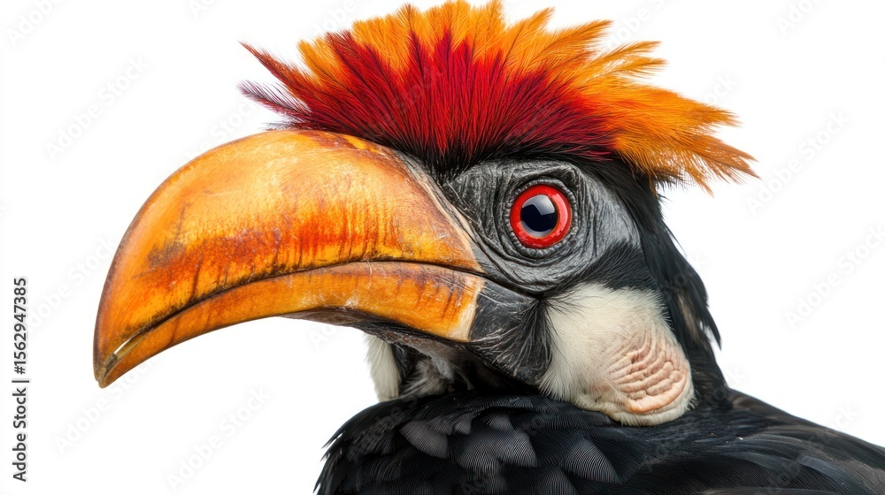 Fototapeta premium Colorful bird's head close-up
