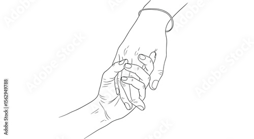 A Gentle Hand Clasp Expressing Support Empathy And Affectionate Touching Gestures Of Caring