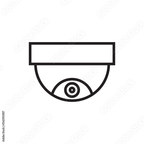 cctv icon vector eps outline stroke