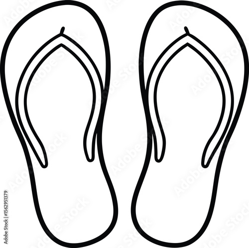 flip flops vector