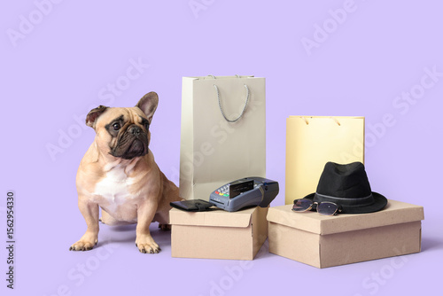 Cute french bulldog with pu...