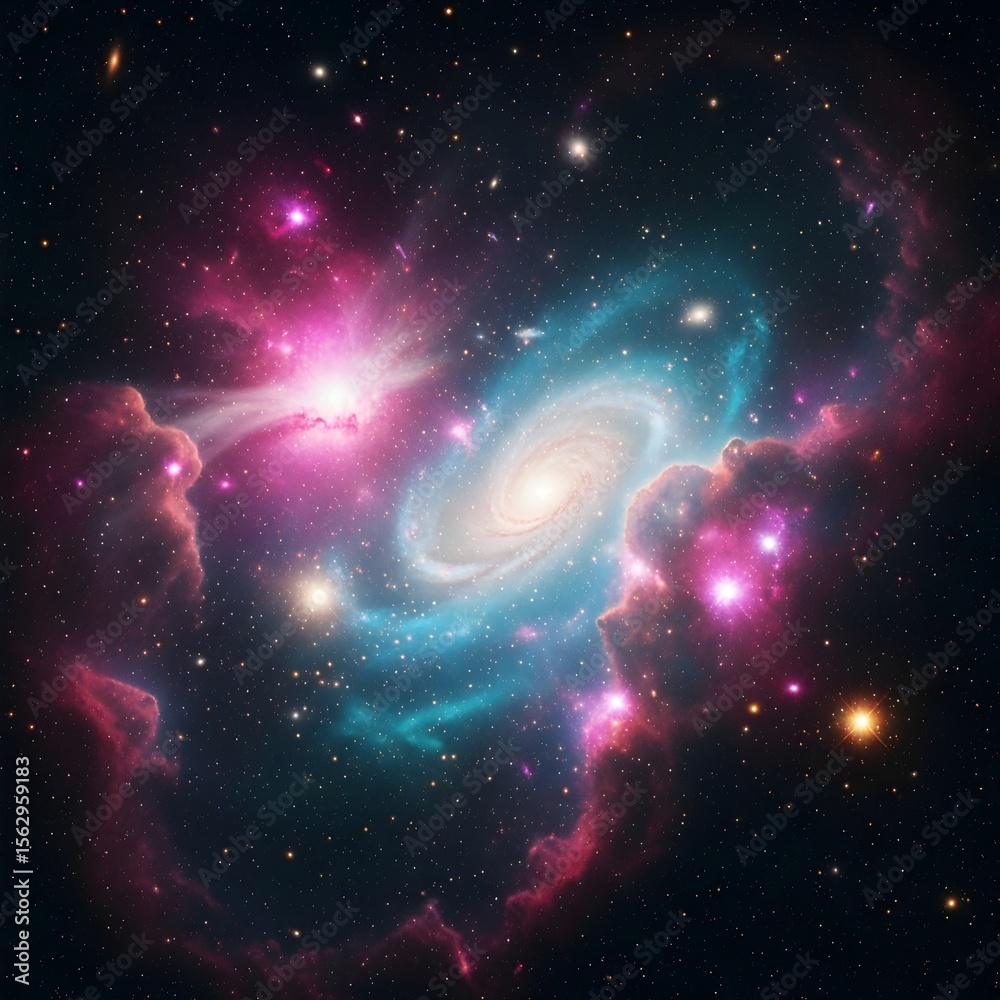 Fototapeta premium 신비로운 성운과 우주