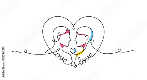 Love is Love an Inclusive Celebration of the Beauty of Human Connection Diversity