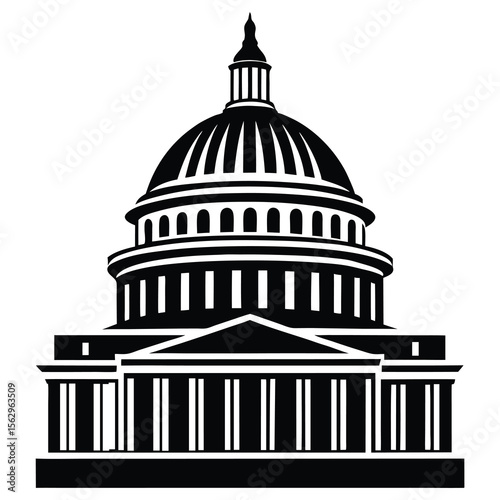 United States Capitol Building Iconic Dome and Architecture