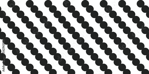 Black and white polka dot pattern vector