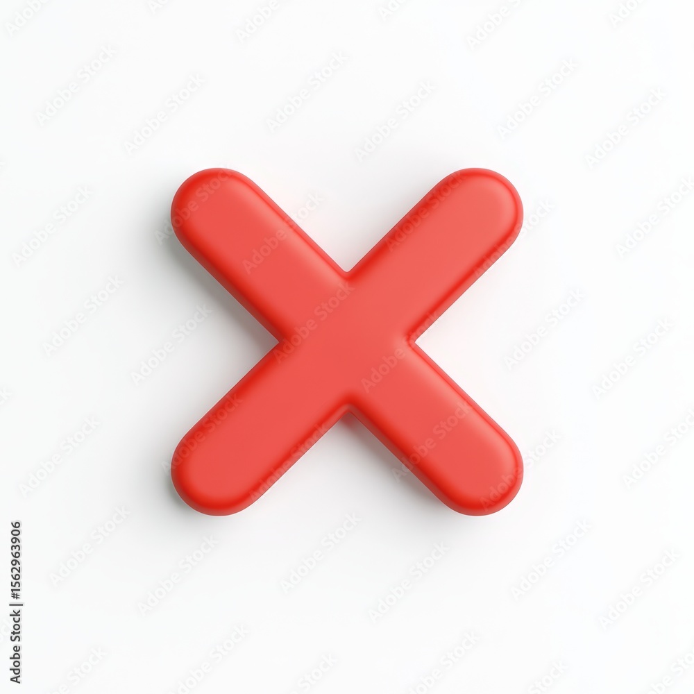 Fototapeta premium Red Reject Symbol