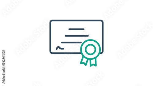 Assessment icon collection animated. animated icon related to business. assessment, report, evaluation, certificate. alpha channel, transparent background