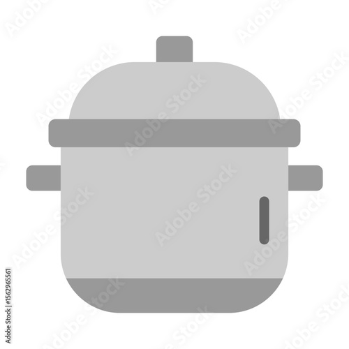 Cooking Pot Vector Flat Icon Design