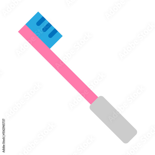 Toothbrush Vector Flat Icon Design