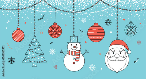 Celebrating Festive Winter Christmas Holiday Season A Colorful Background For Holiday Postcards And Greetings