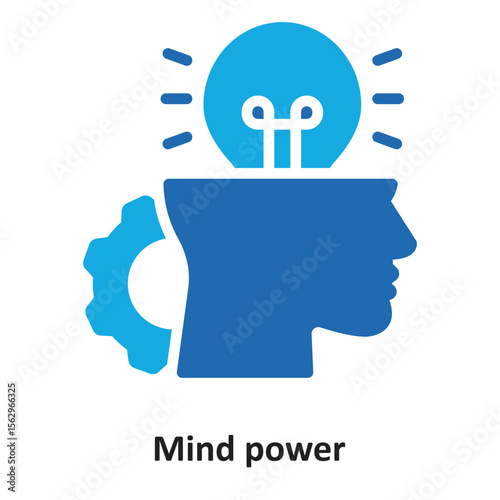 Mind power Vector Icon which can easily modify or edit