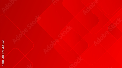 Abstract red background. Bright geometric vector background with overlapping red diamond shapes.