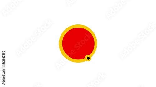 red ball rotation animation