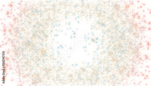 Abstract glowing particles stardust tunnel sparkling light on black background.	
