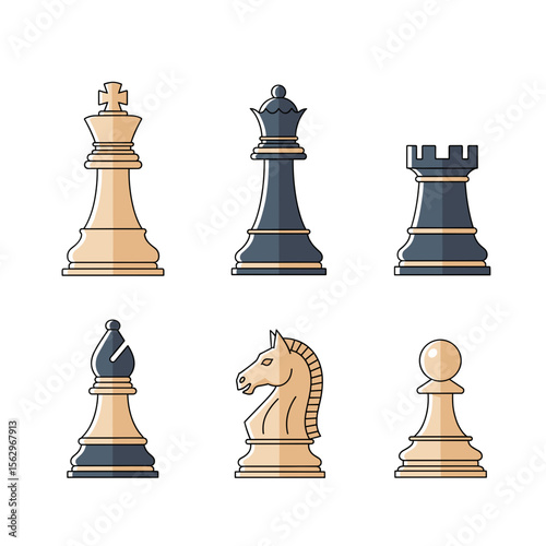 Strategic Chess Pieces Mastering the Game of Strategy and Tactics