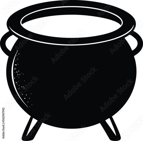 Enchanted Cauldron A Mystical Brew Illustration