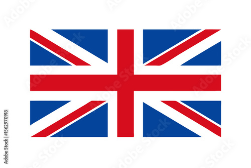Close up graphic of the union jack flag of the united kingdom against a black background