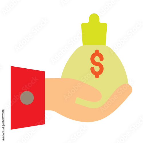 Mutual Fund Vector Flat Icon Design