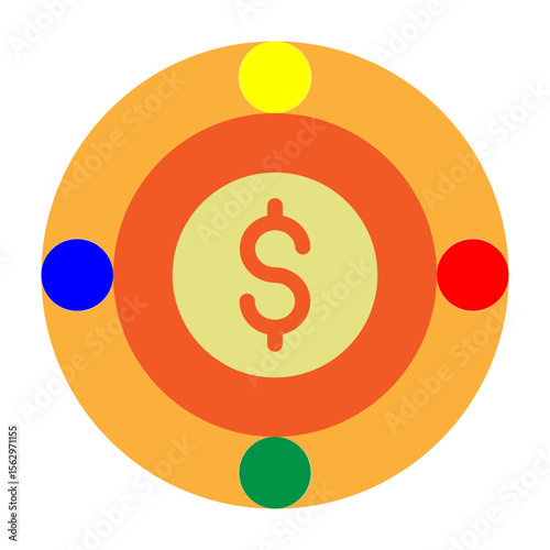 Hedge Fund Vector Flat Icon Design