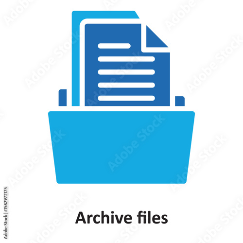 Archive files Vector Icon which can easily modify or edit