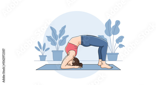 Yoga Posture for Flexibility Balance and Strength Enhancing Mental Wellness and Body Awareness