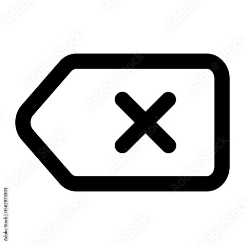 erase icon for illustration