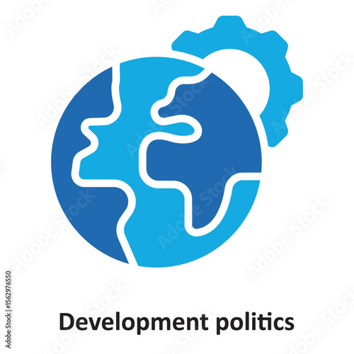 Development politics Vector Icon which can easily modify or edit