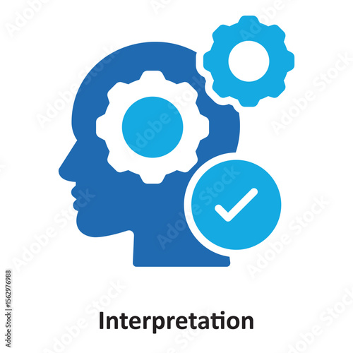 Interpretation Vector Icon which can easily modify or edit