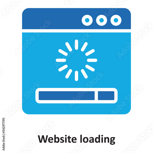 Website loading Vector Icon which can easily modify or edit