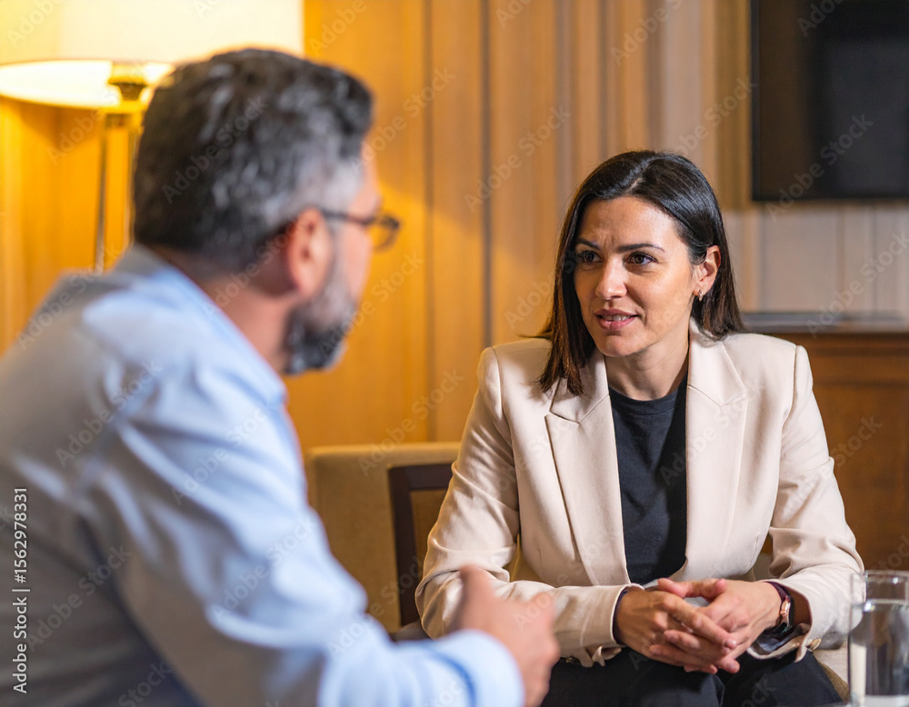 Fototapeta premium Executive Leadership Coaching - Professional Career Mentoring Session