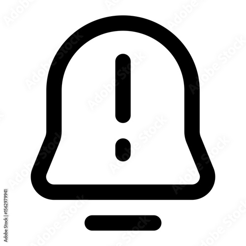 warning notification icon for illustration