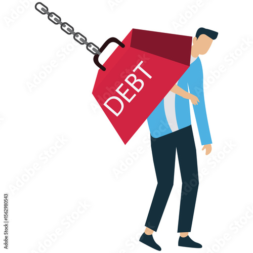 Businessman Struggling with Heavy Tax Burden
