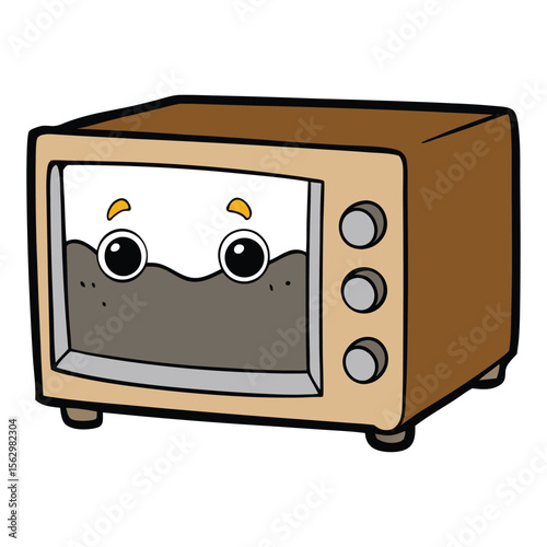 Greasy splatters, burnt food stains, and crusty residue cover the inside of this dirty microwave oven, showing signs of heavy use and long-overdue cleaning.

