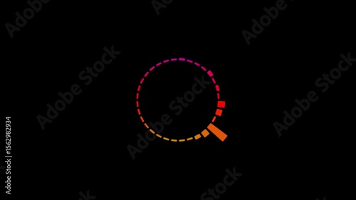 Circle sound waveform visualization. Radial audio waves, music equalizer spectrum black screen