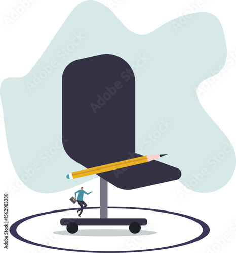 Work boundary, comfort zone or scope of work, set up assignment or management authority .character for design.