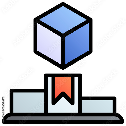 Competition. Editable vector icon, coloured with outlined stroke.