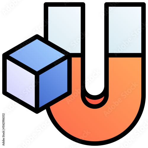 Engagement. Editable vector icon, coloured with outlined stroke.