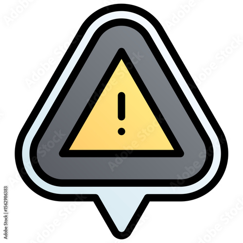 Problem. Editable vector icon, coloured with outlined stroke.