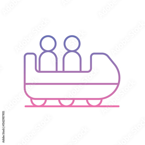 Roller Coaster Icon vector stock illustration