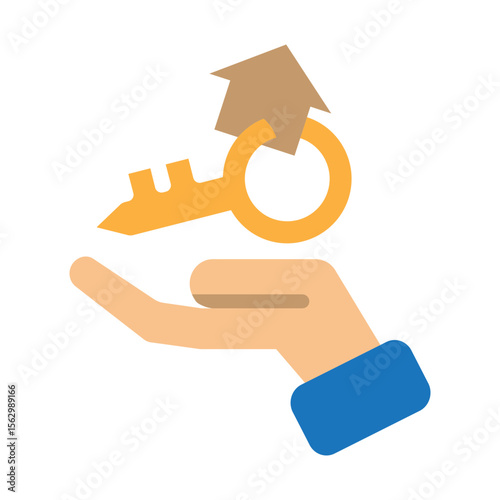Homeownership Vector Flat Icon Design
