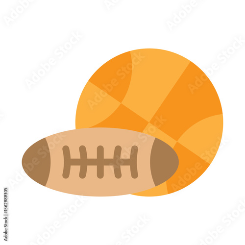 Sports Day Vector Flat Icon Design