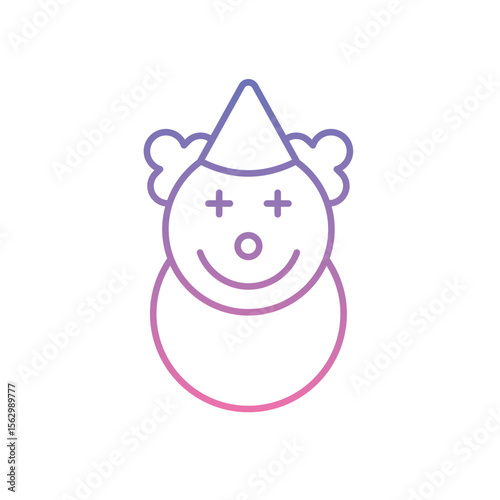 Clown Icon vector stock illustration