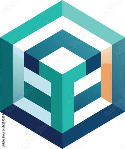  Futuristic Cube House Icon