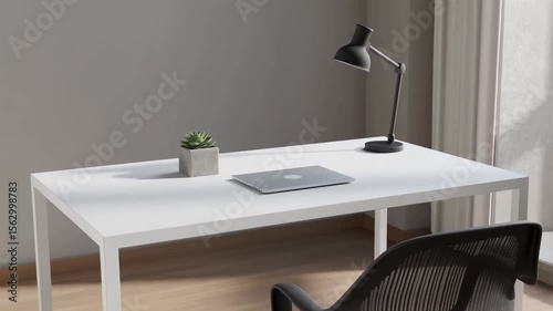 Minimalist Workspace with Modern Design Elements
