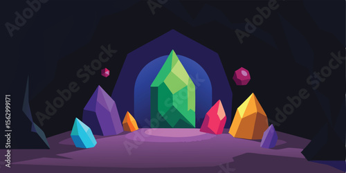 Vector cartoon illustration of a tent camping at night in a snowy mountain landscape under a starry skyVector cartoon illustration of a tent camping at night in a snowy mountain landscape under a star
