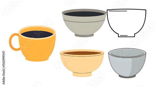 set of cups