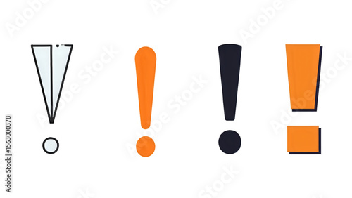 exclamation mark vector icon