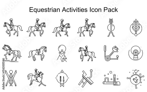 Equestrian Activities Icon Pack