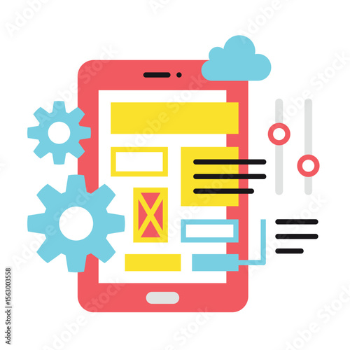 “Flat SEO & Web Development Icon Sheet – Modern Line & Filled Symbols”