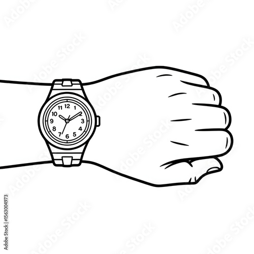 hand holding a  nice watch 